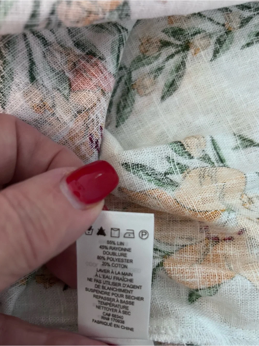 Maison d'Amélie Paris White Smocked Top Floral Dress. Size S - Picture 10 of 10